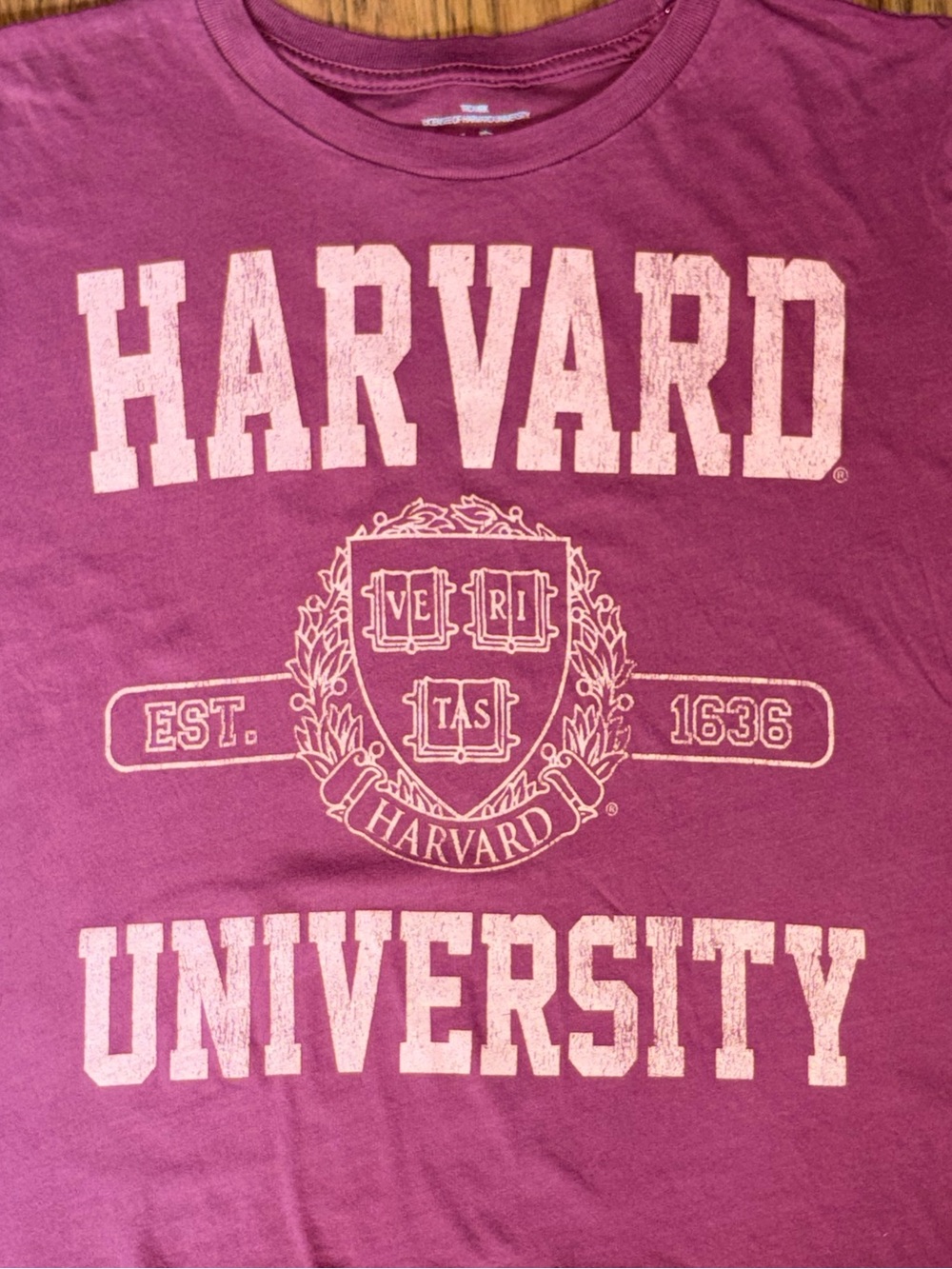Harvard University Short Sleeve Tee - Raspberry - Picture 2 of 4